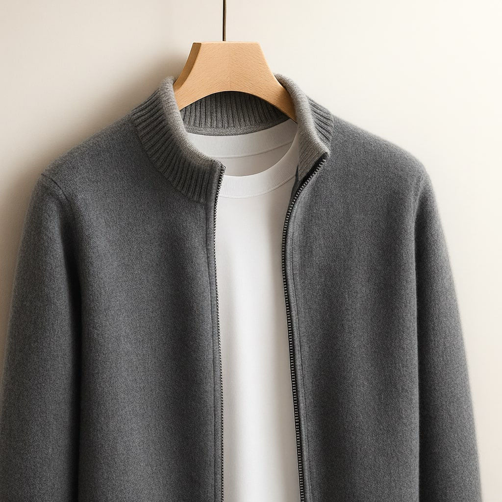 LOUIS & MARGOT | VESTE EN MAILLE AVEC ZIP