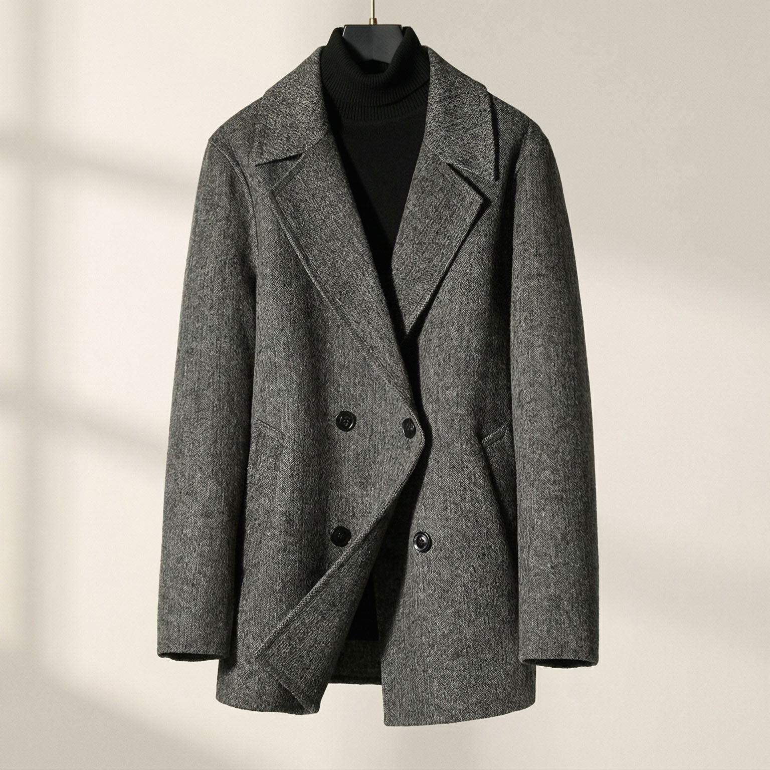 LOUIS & MARGOT | MANTEAU EN LAINE STRUCTURÉ POUR HOMME
