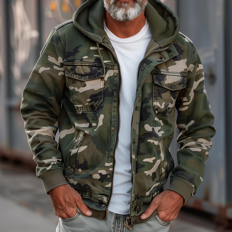 LOUIS & MARGOT | VESTE À CAPUCHE STYLE MILITAIRE POUR HOMME
