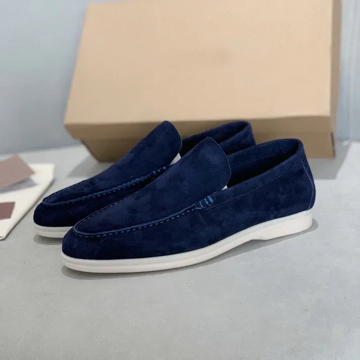 Loafers en suède chic