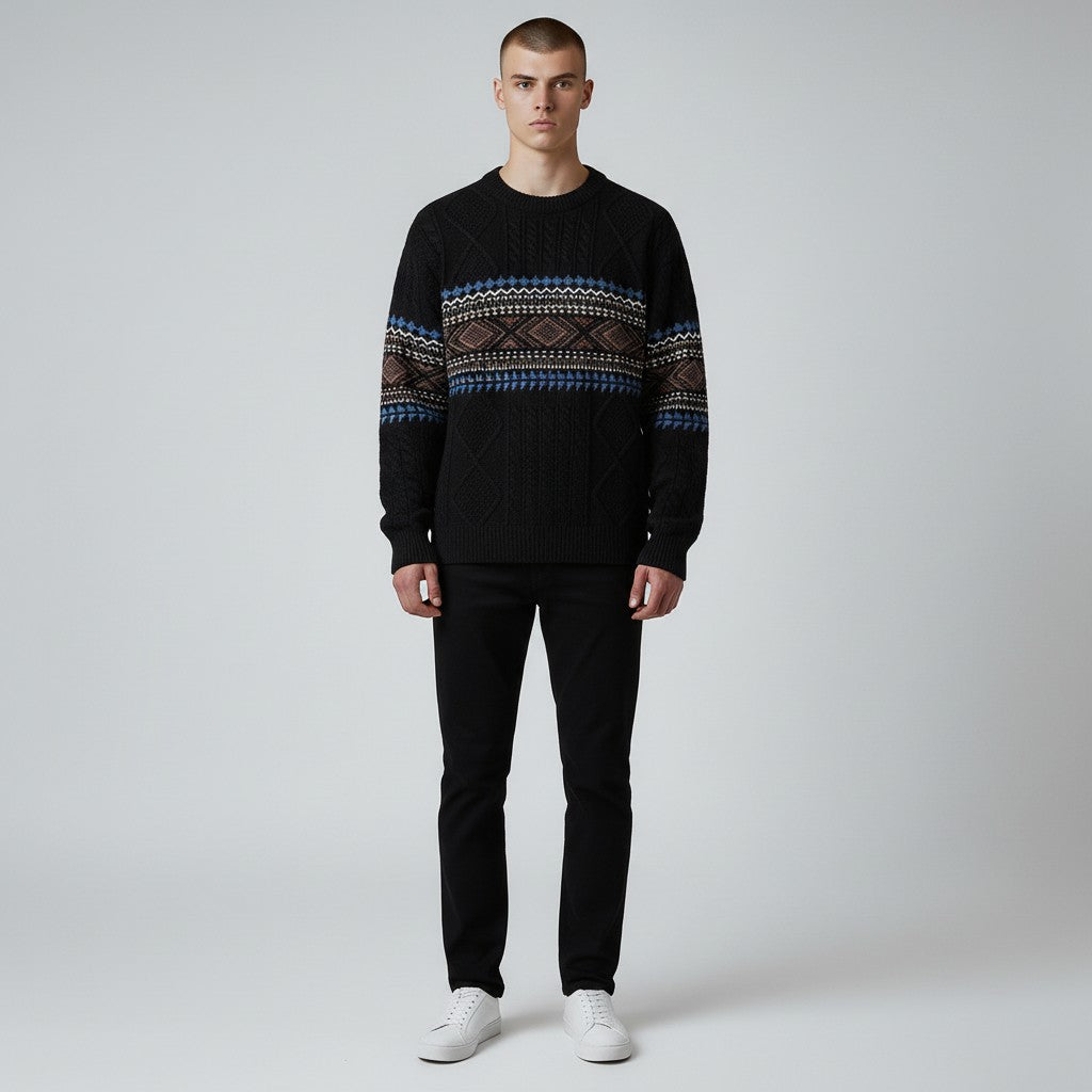 LOUIS & MARGOT | PULL EN MAILLE NORDIQUE POUR HOMME