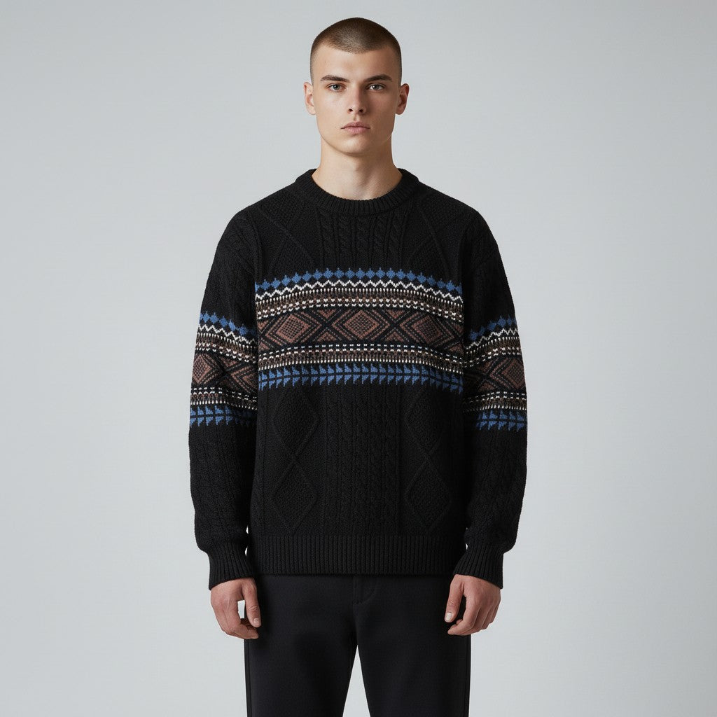 LOUIS & MARGOT | PULL EN MAILLE NORDIQUE POUR HOMME