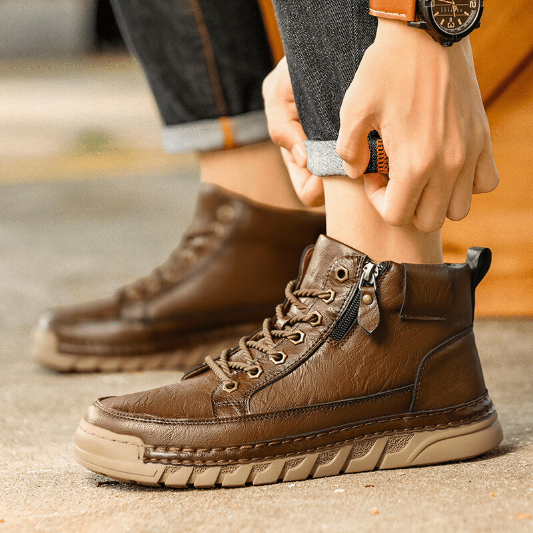 LOUIS & MARGOT | BOTTES EN CUIR POUR HOMME