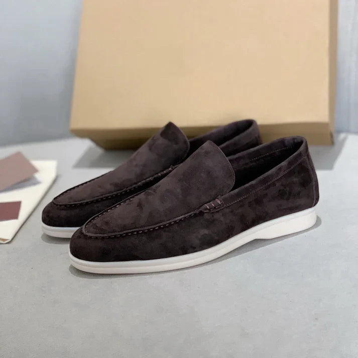 Loafers en suède chic